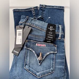 27 HUDSON COLLIN Reverie super model mid rise jeans NEW tags skinny $129+ faded